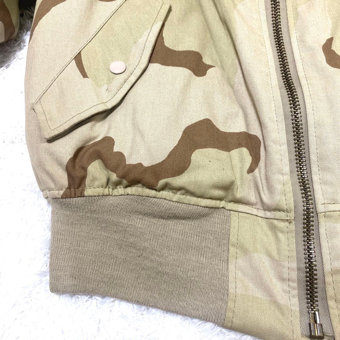 【はや】デザートカモ 80s USA製 ALPHA MA-1 フライトジャ