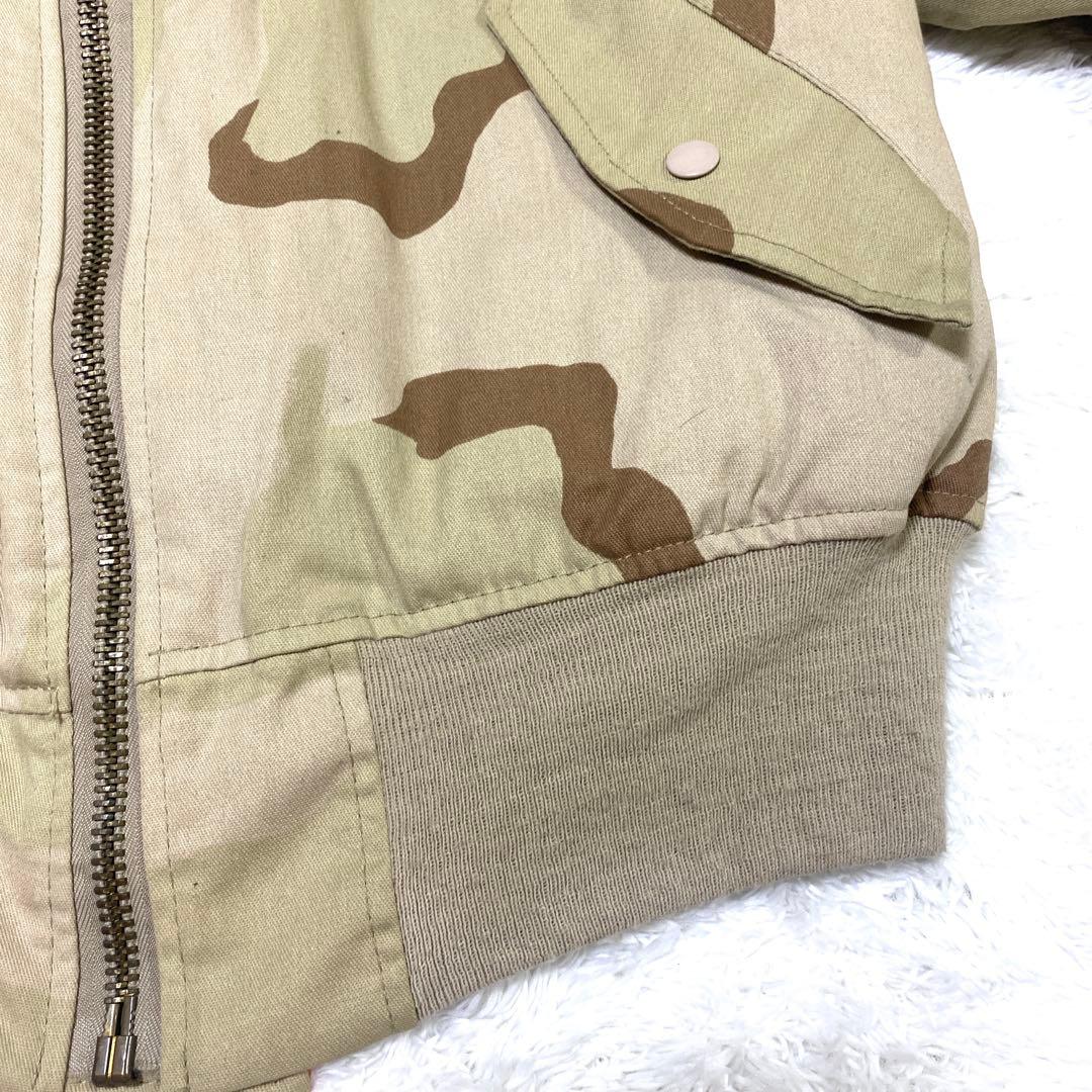 【はや】デザートカモ 80s USA製 ALPHA MA-1 フライトジャ