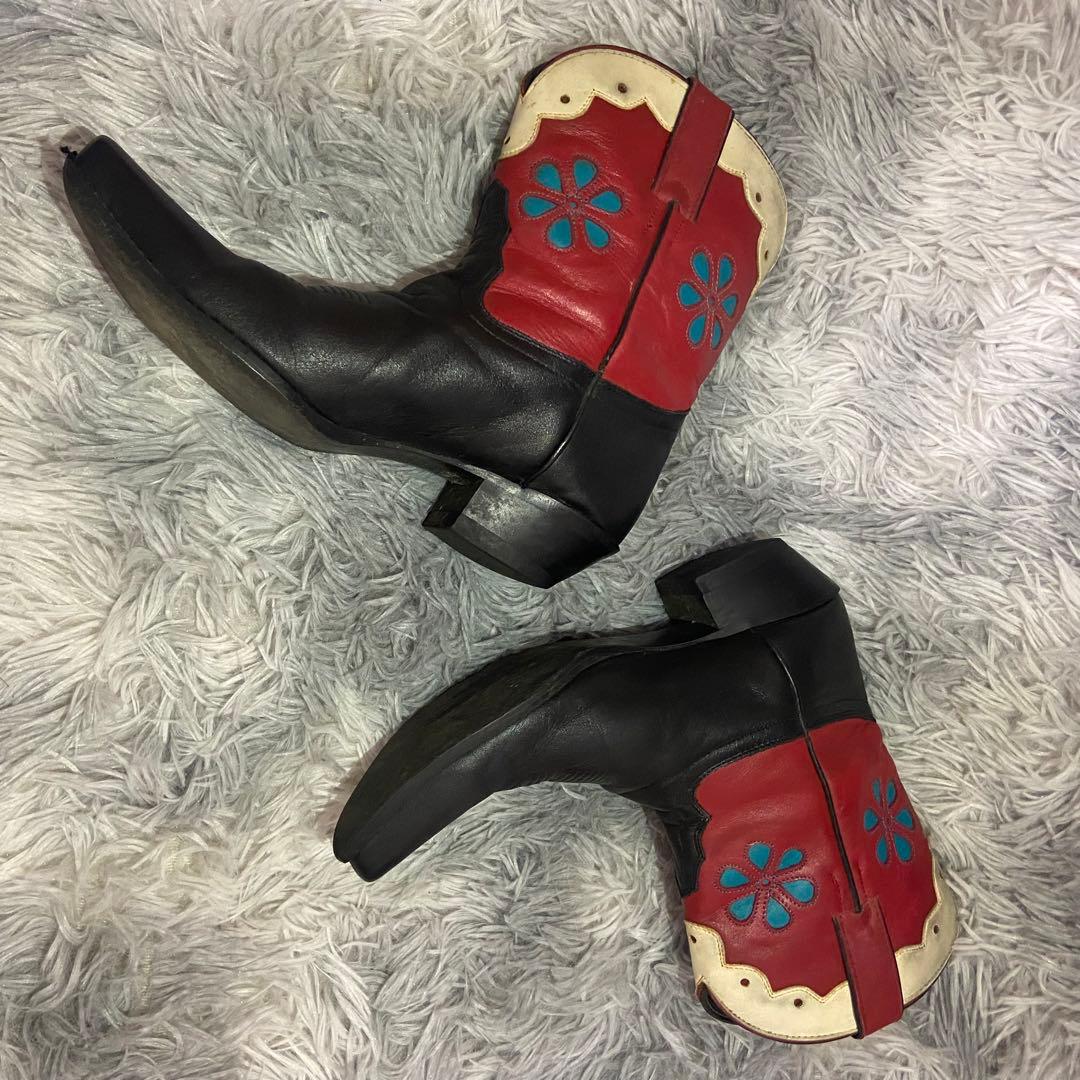 Tony Lama トニーラマ ウェスタンブーツ 25 マルチカラー ショート