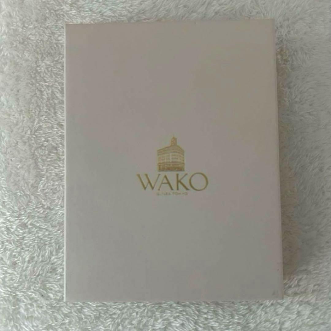 【新品】WAKO 銀座和光　L版フォトフレーム　リボン　縄目模様　プラチナ仕上げ