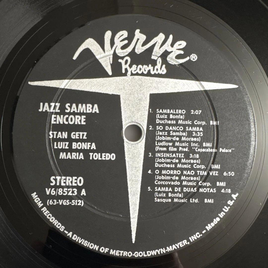 JAZZ SAMBA ENCORE! STAN GETZ 美品
