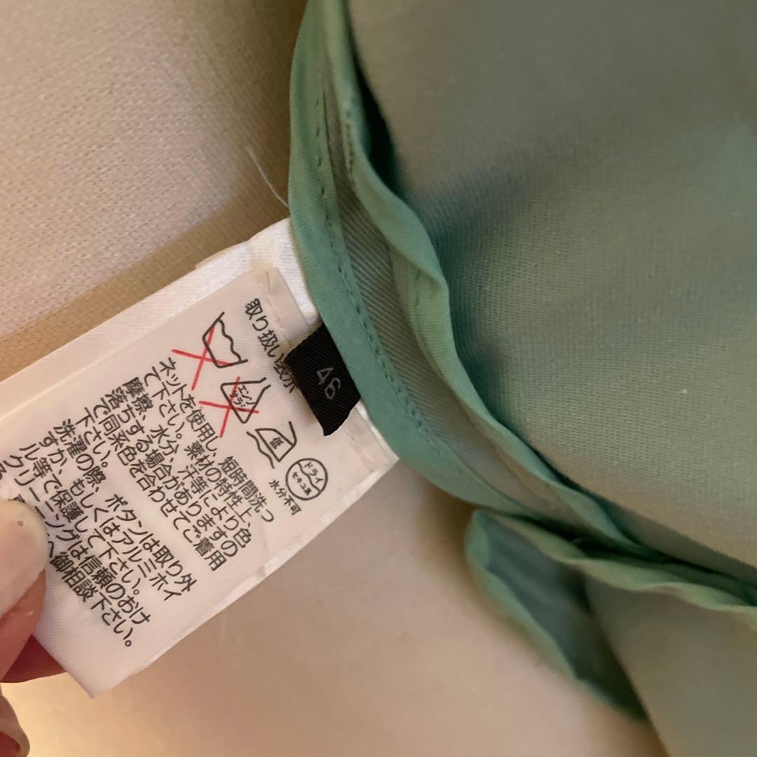 【12万円】FENDI ブルーグリーン　デザインジャケット