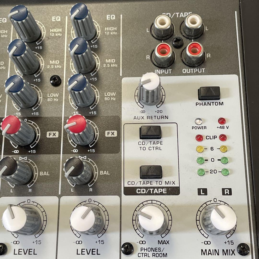 【簡易通電⭕️】BEHRINGER XENYX802 アナログコンパクトミキサー