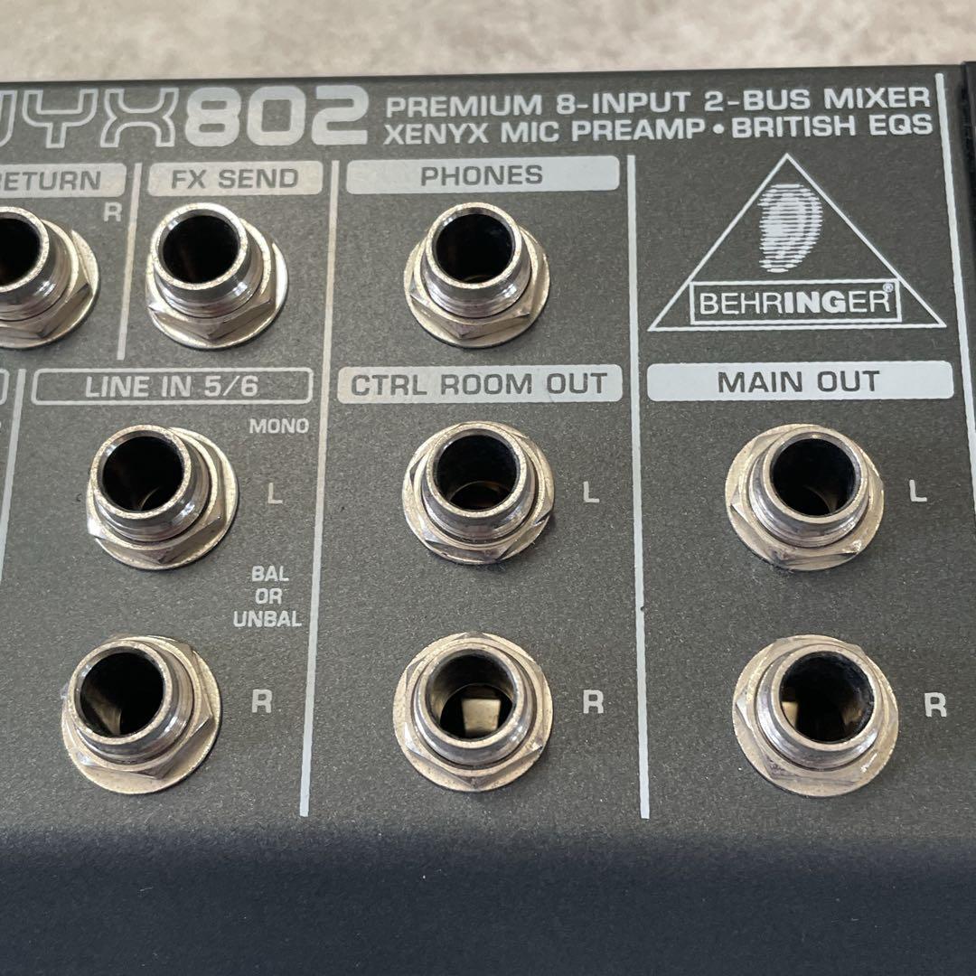 【簡易通電⭕️】BEHRINGER XENYX802 アナログコンパクトミキサー