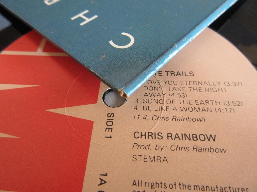★CHRIS RAINBOW / WHITE TRAILS★クリス・レインボウ