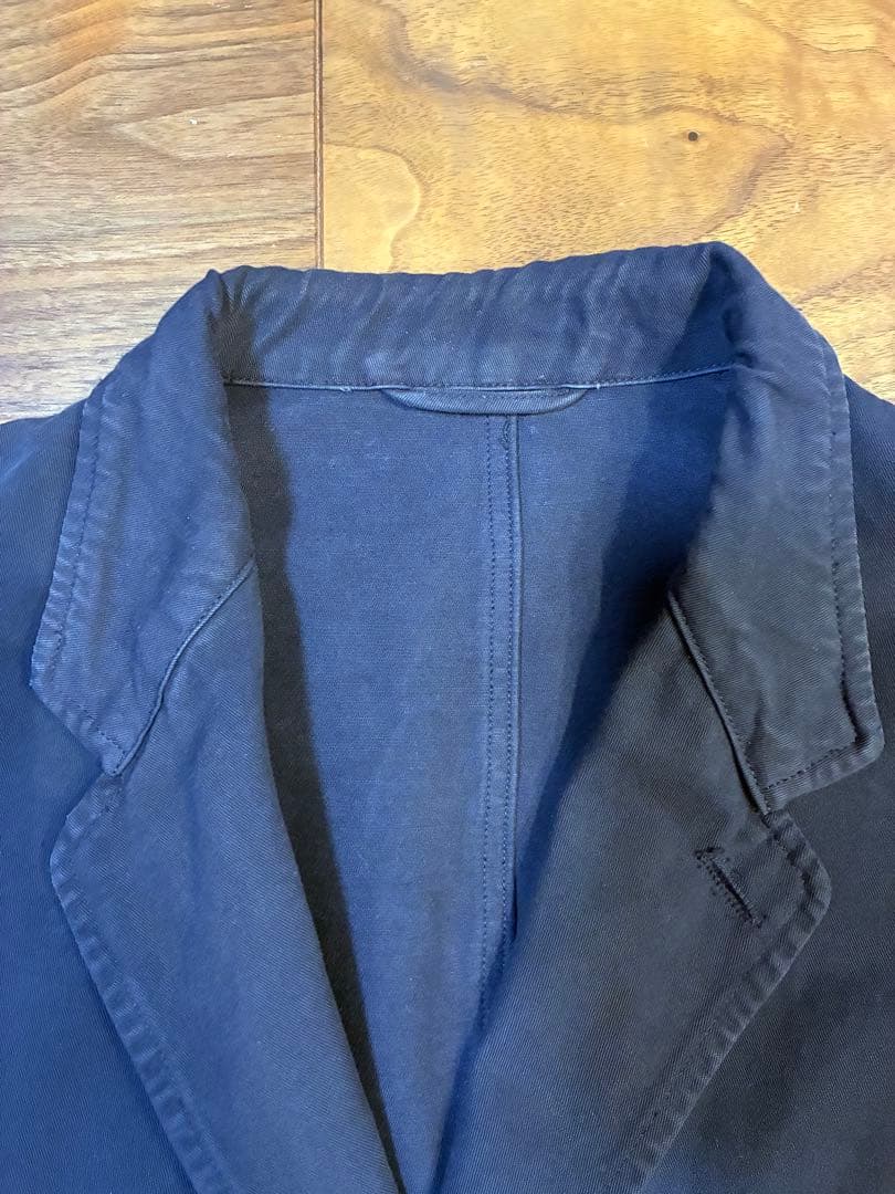 COMOLI 20AW 製品染 ジャケットnavy 2