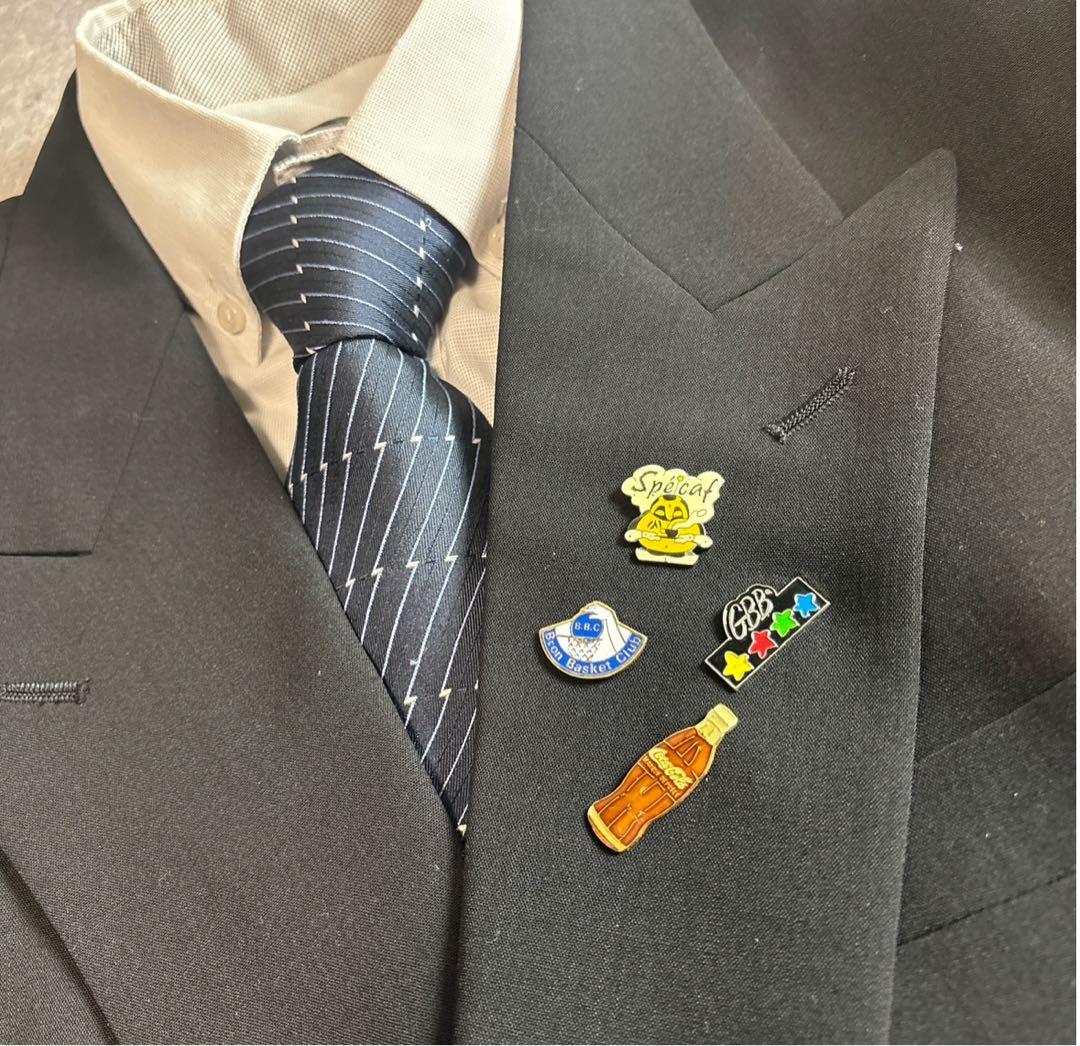 90s vintage レトロセットアップ スーツ ピンズ No.70