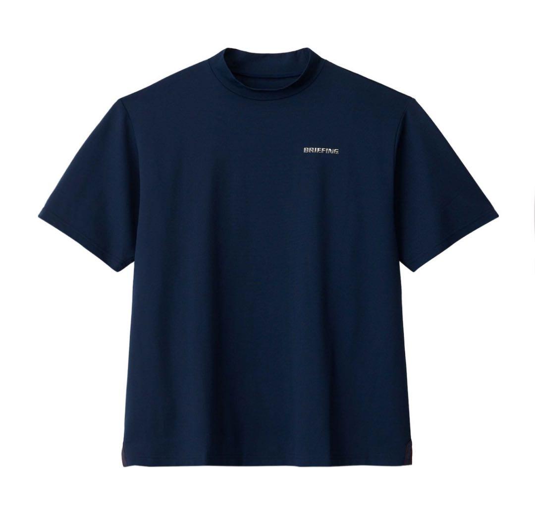 【新品・タグ付き】BRIEFING モックネック シルバーロゴ ネイビー M