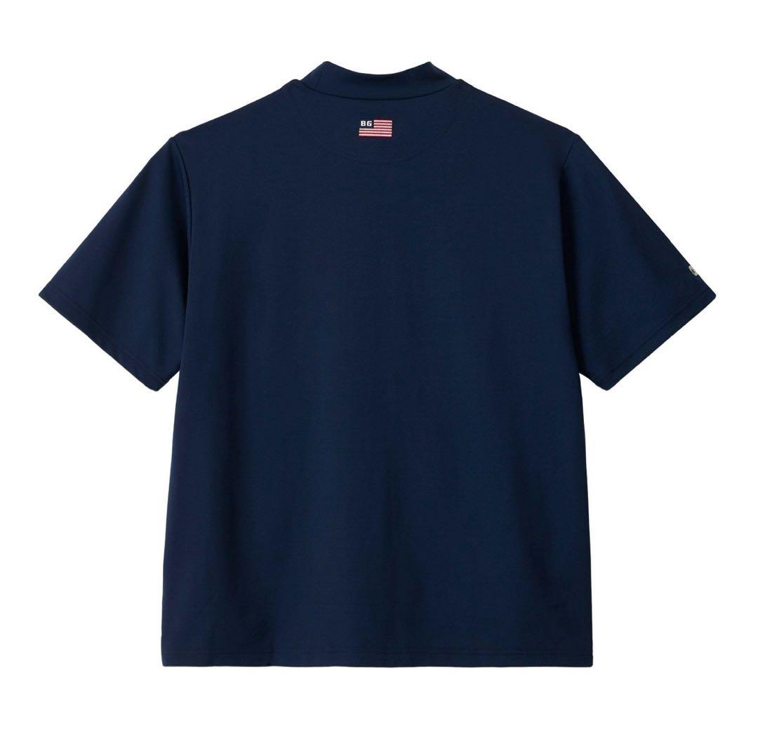 【新品・タグ付き】BRIEFING モックネック シルバーロゴ ネイビー M
