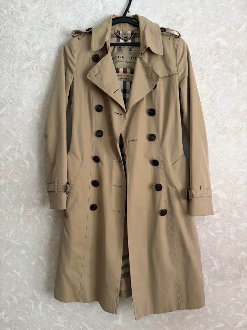 【BURBERRY 】 THE CHELSEA トレンチコート／ベージュ UK4