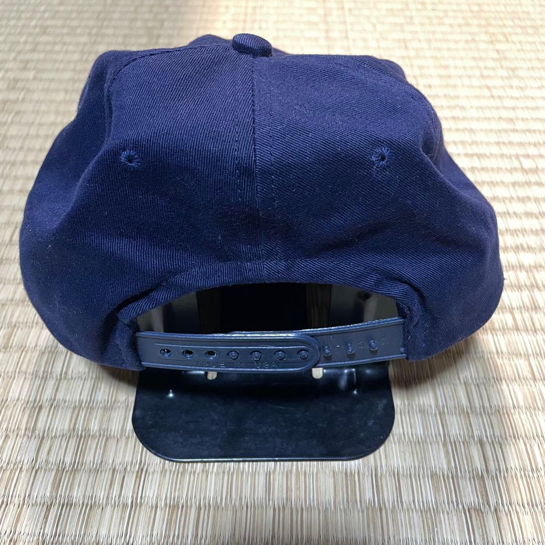 90s   キャップ　ネイビー　USA製