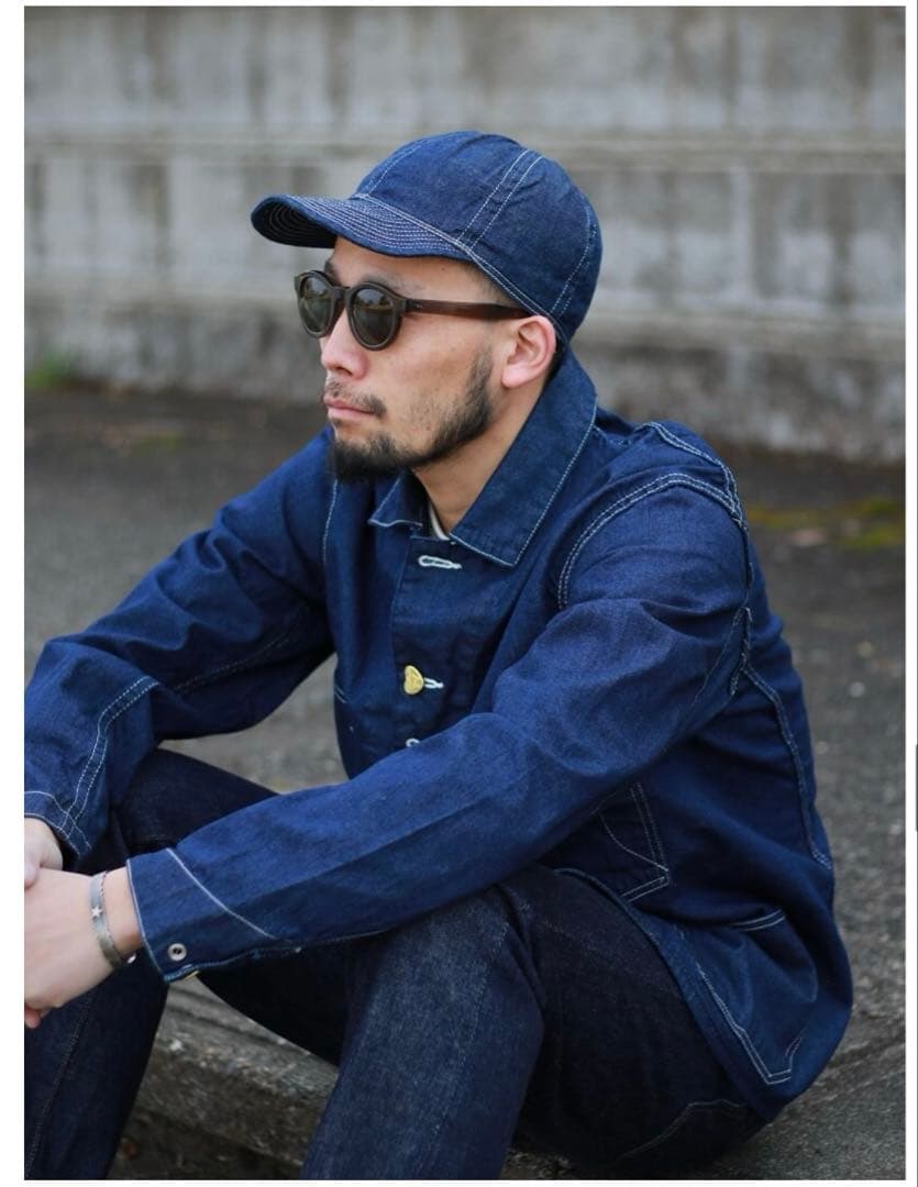 tcbジーンズ 40's CAP denim ワークキャップ　XL（〜62cm）