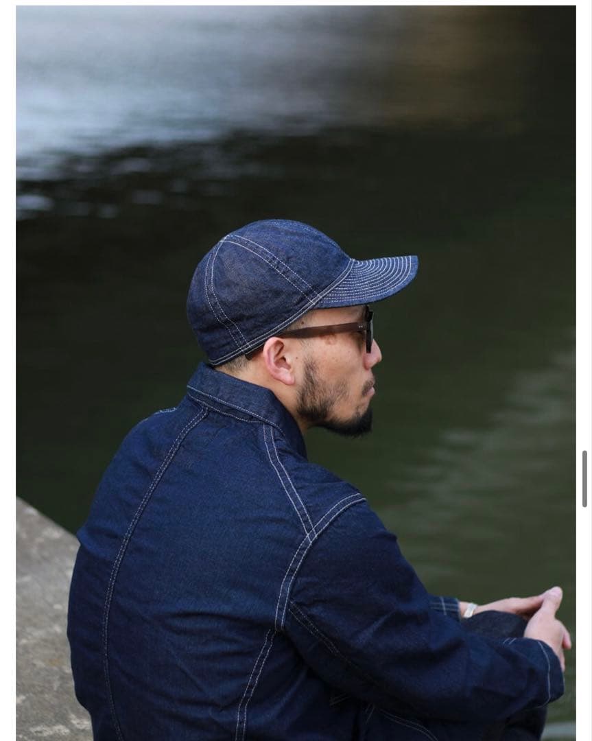 tcbジーンズ 40's CAP denim ワークキャップ　XL（〜62cm）