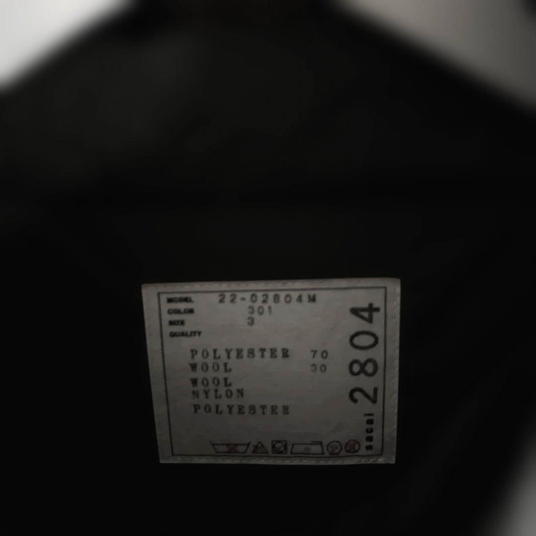nori様　sacai suiting anorak サイズ3