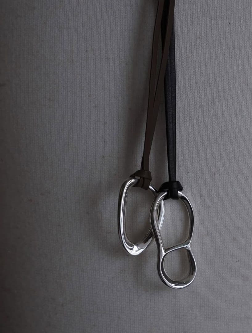 アクセサリー Old Bow / cord necklace \"sui\" (type B)