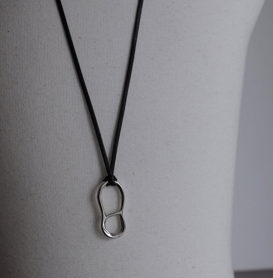 アクセサリー Old Bow / cord necklace \"sui\" (type B)