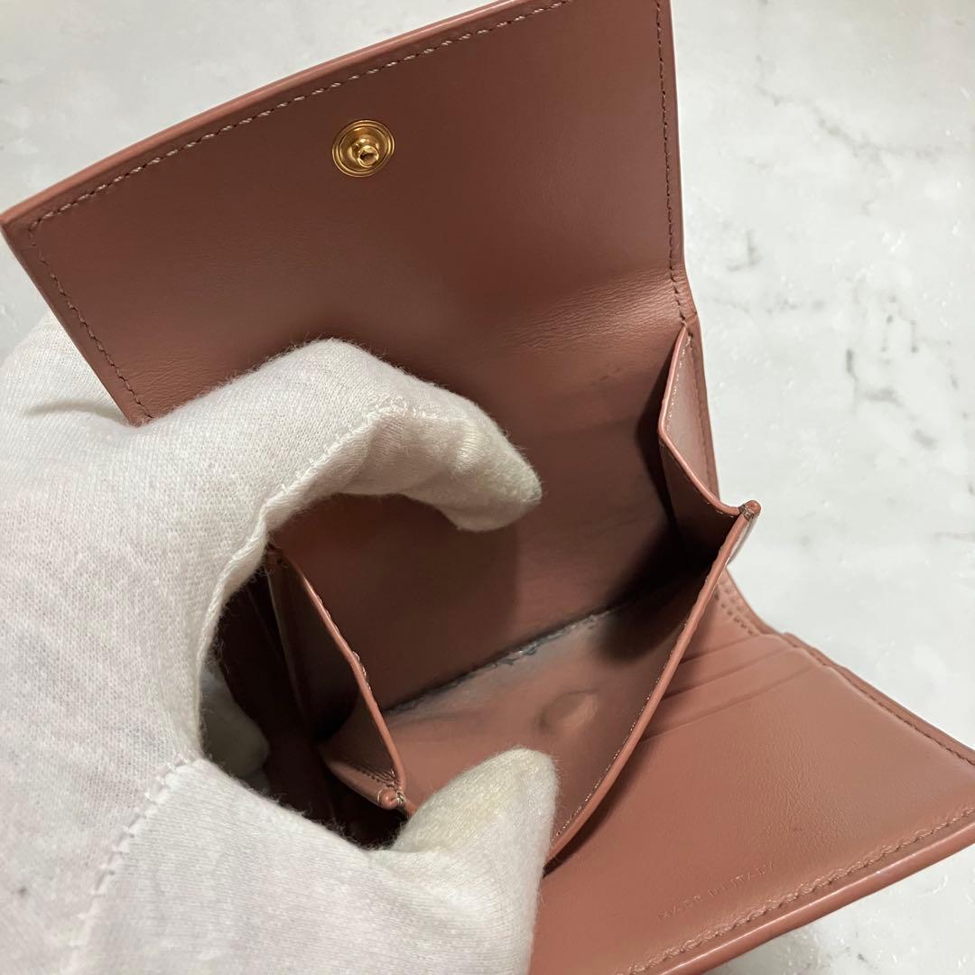 ✨極美品/付属品あり✨ CELINE スモールストラップ 2つ折り財布 ピンク