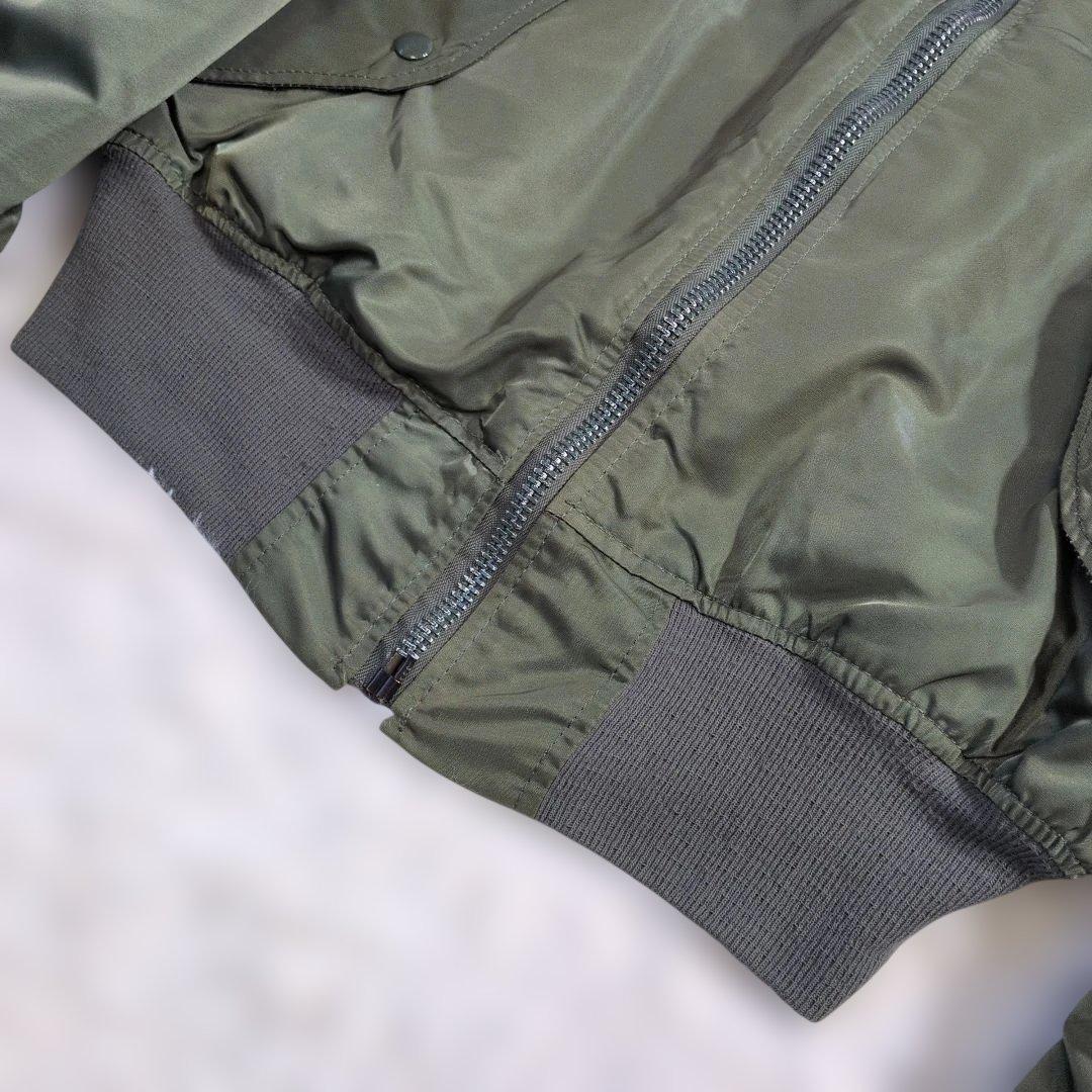 美品　希少　90s USA製 ALPHA MA-1 M カーキ IDEAL