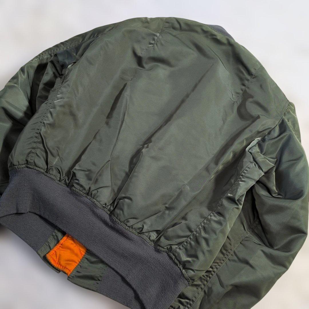美品　希少　90s USA製 ALPHA MA-1 M カーキ IDEAL