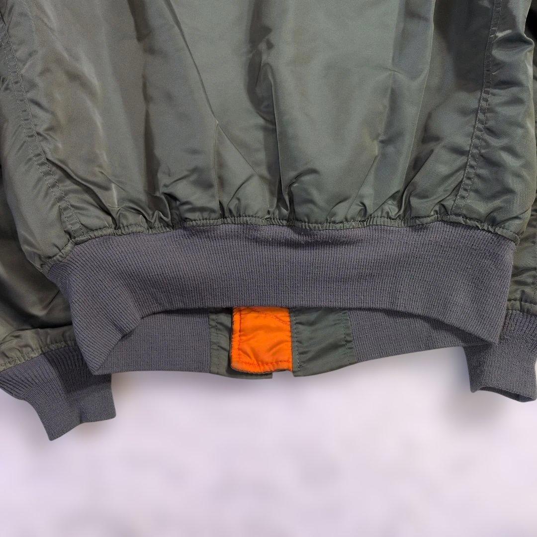 美品　希少　90s USA製 ALPHA MA-1 M カーキ IDEAL