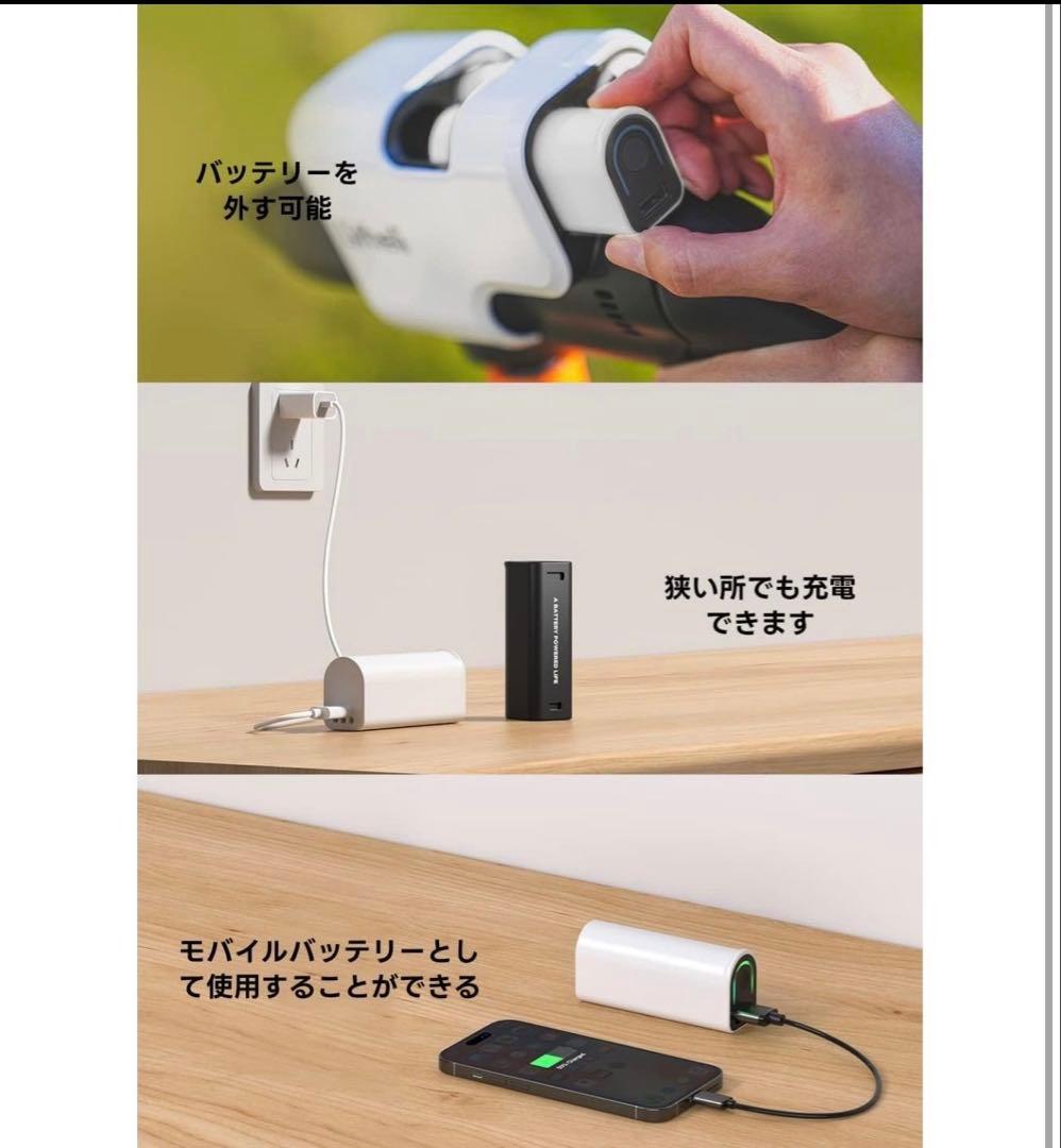 Litheli充電式 高圧洗浄機 Type-C 急速充電 タンクレス 洗車 掃除