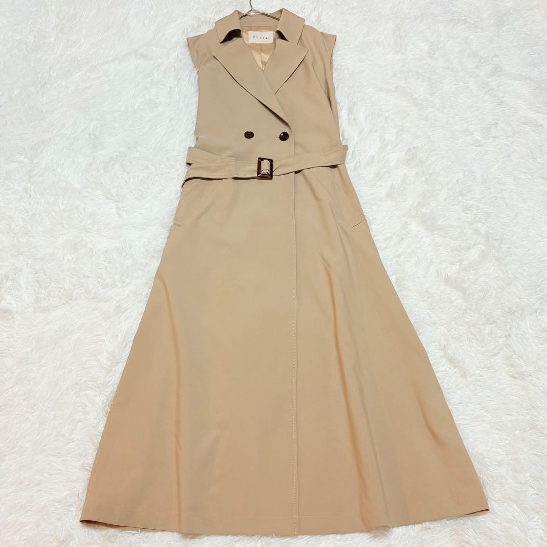 美品✨Stola. 3way トレンチコート　ロングジレ　春アウター　美人百科