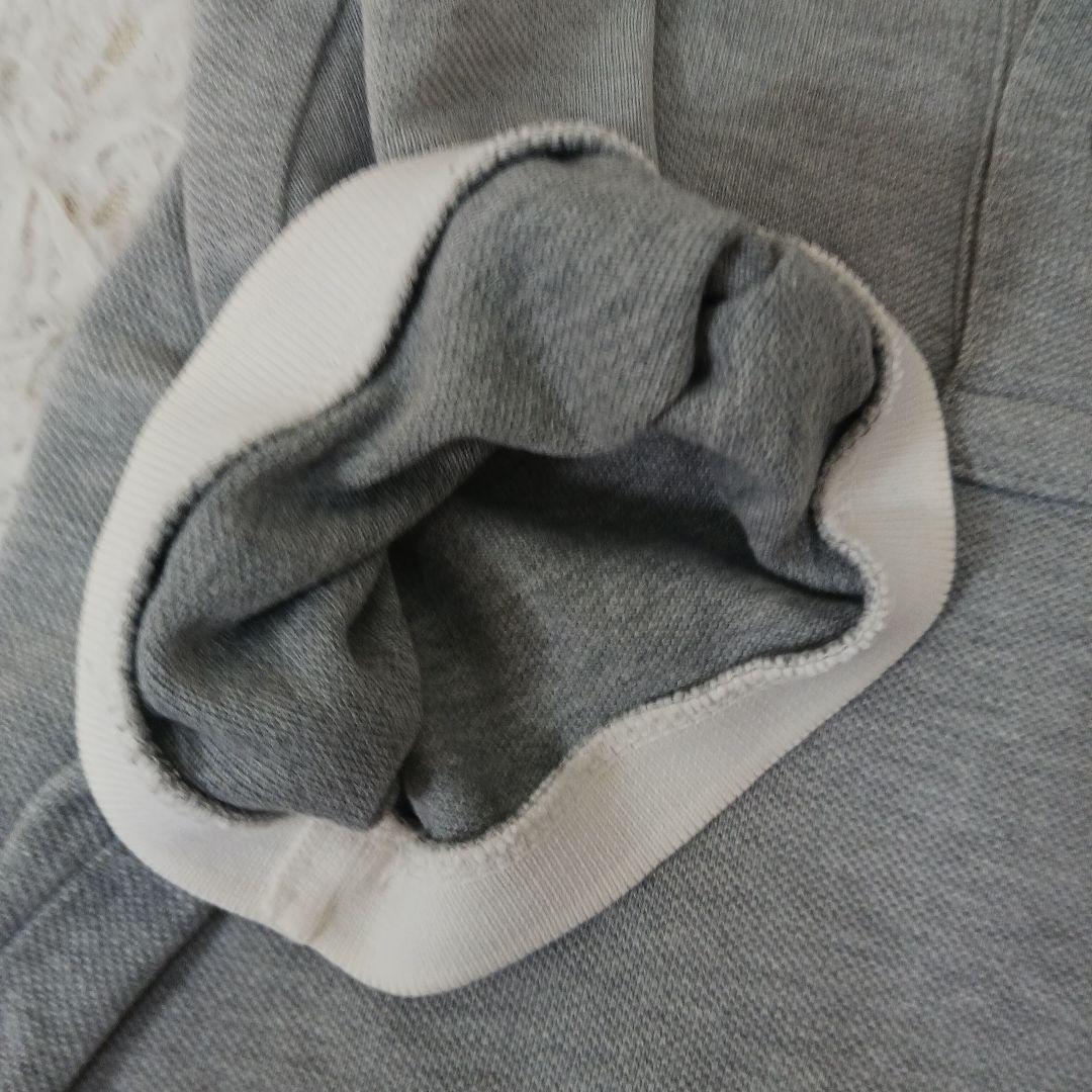 ✨美品✨モンクレール　ポロシャツ　ビッグロゴ グレー　ライン　XS