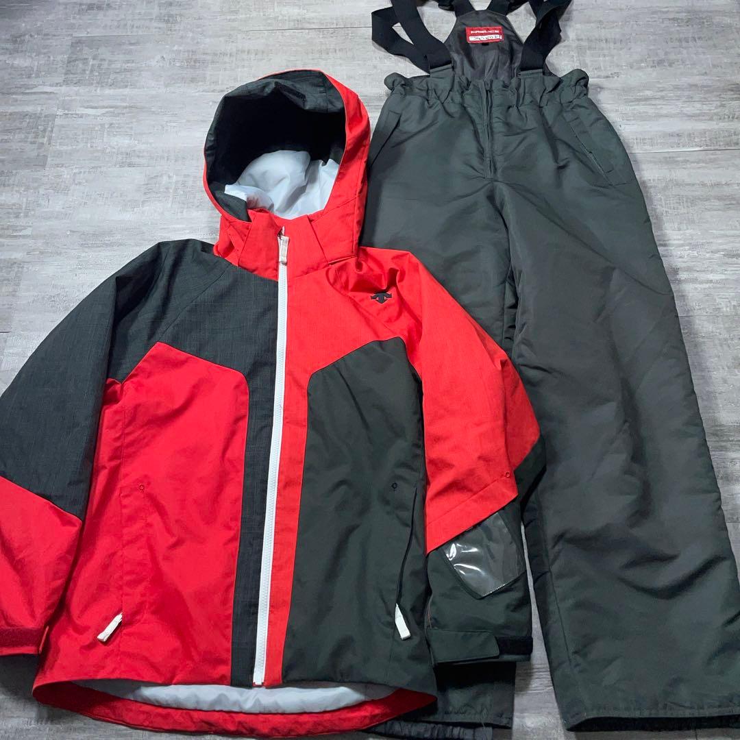 人気⭐︎ DESCENTE デサント スキーウェア 赤黒 160cm スノーウェ