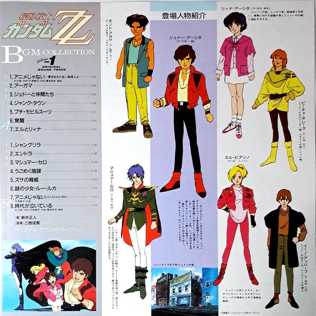 機動戦士ガンダムZZ BGM集 Vol.1　レコード　ポスター付　アニメ