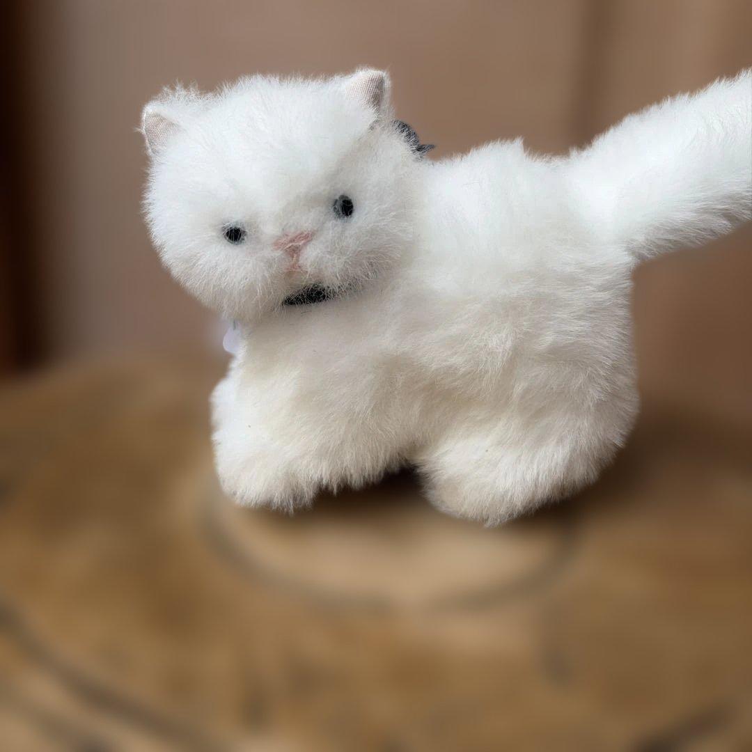 白猫　作家　ぬいぐるみ　猫