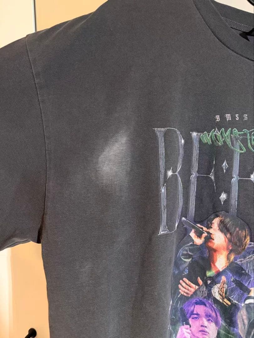 グラフィックプリント Tシャツ Lサイズ ダークグレー