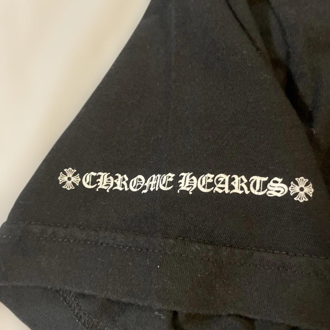 CHROME HEARTSクロムハーツポケット半袖Tシャツ　ブラックS