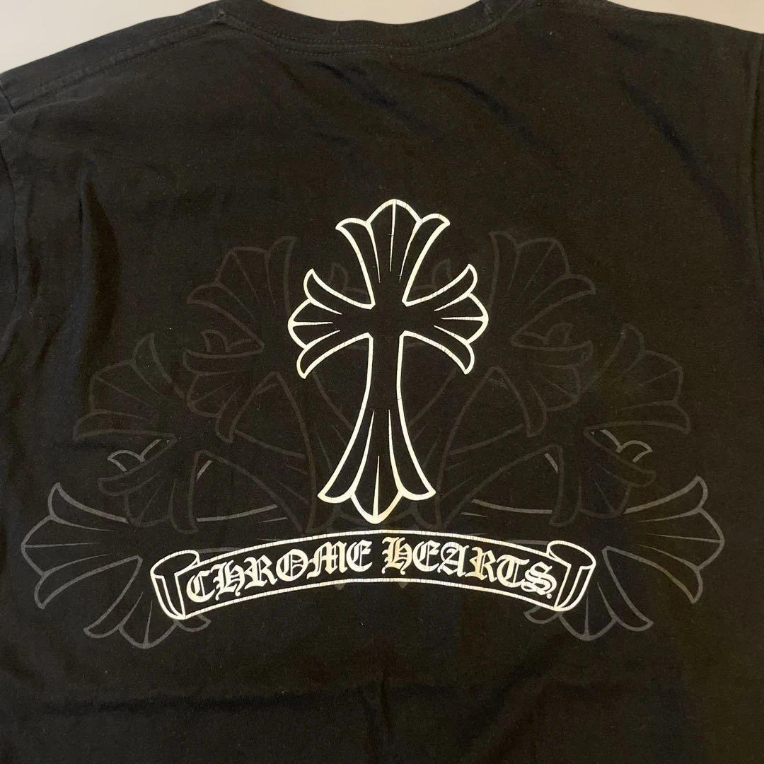 CHROME HEARTSクロムハーツポケット半袖Tシャツ　ブラックS