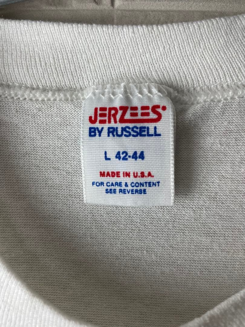 90s USA製ヴィンテージ　シングルステッチ　ドッグアニマルTシャツ　白色L