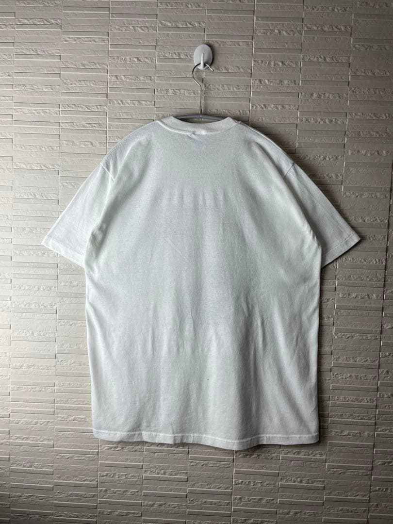 90s USA製ヴィンテージ　シングルステッチ　ドッグアニマルTシャツ　白色L