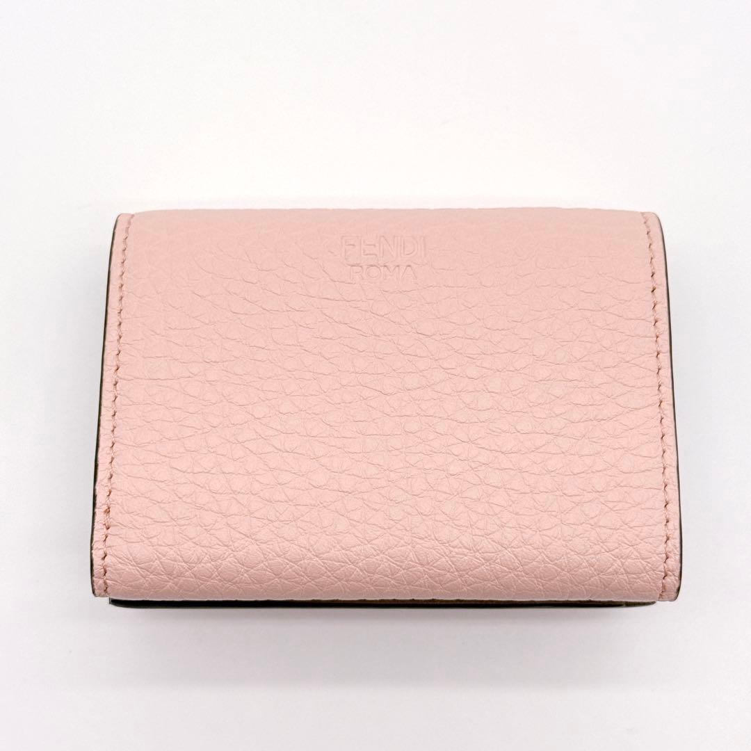 FENDI フェンディ ピーカブー コンパクト ウォレット レザー 三つ折り財布