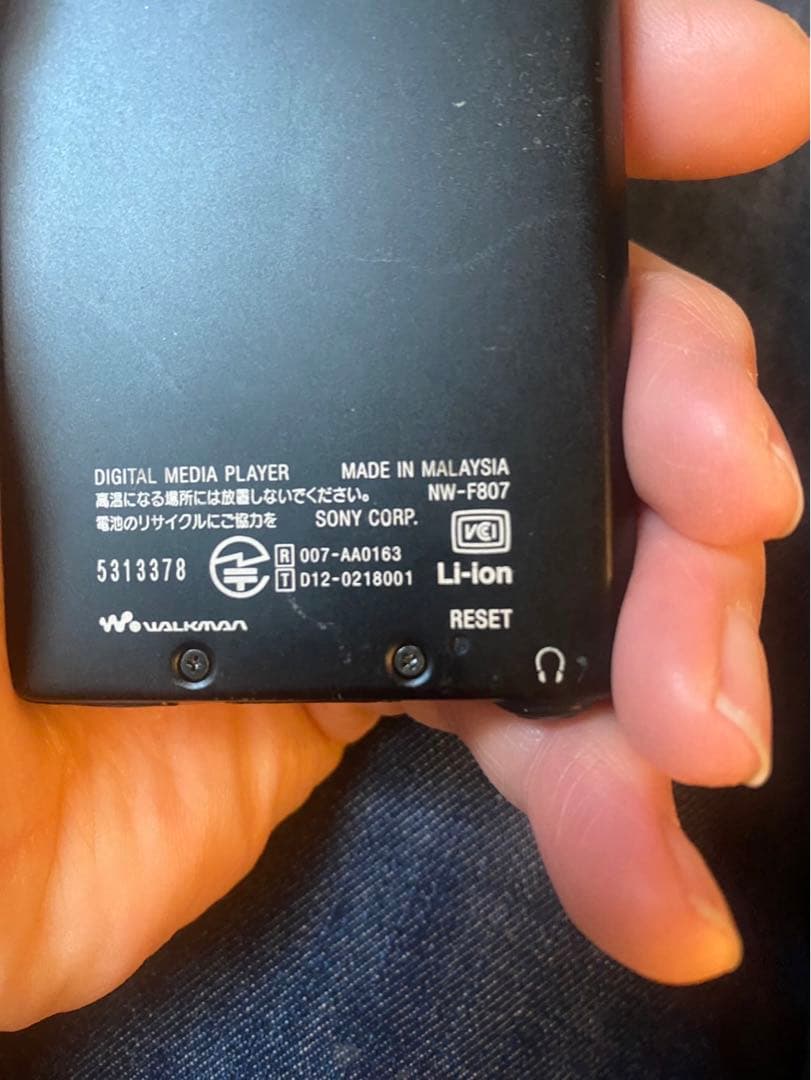 SONY WALKMAN NW-F807 64GB BLACK [ジャンク品]