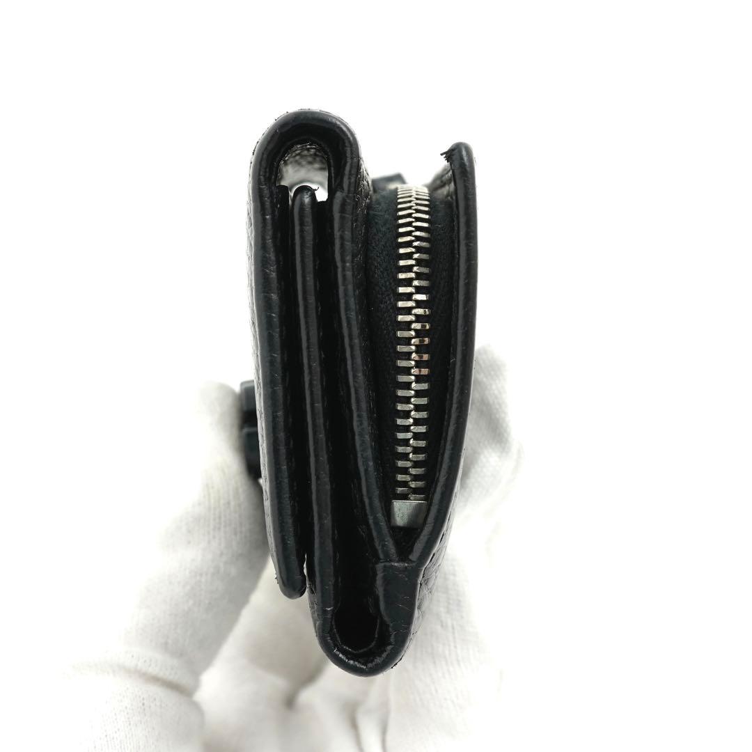 ✨未使用展示品・箱付き✨　GUCCI ミニ財布　マーモント　L字ファスナー 黒色