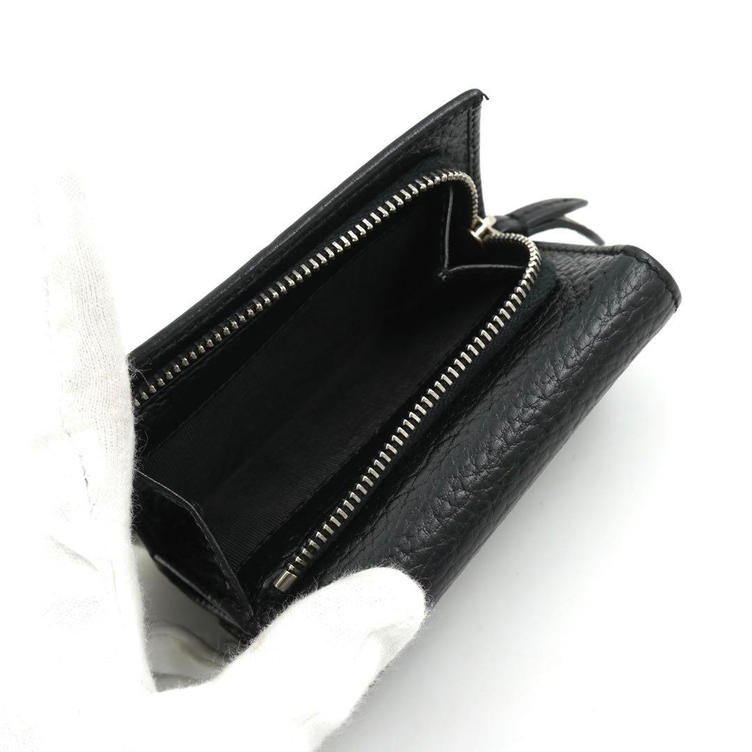 ✨未使用展示品・箱付き✨　GUCCI ミニ財布　マーモント　L字ファスナー 黒色
