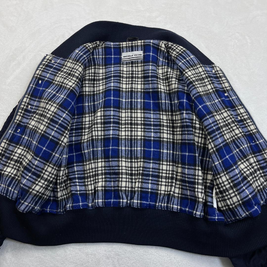 vintage　NICOLE CLUB　ステッチデザインボンバージャケット