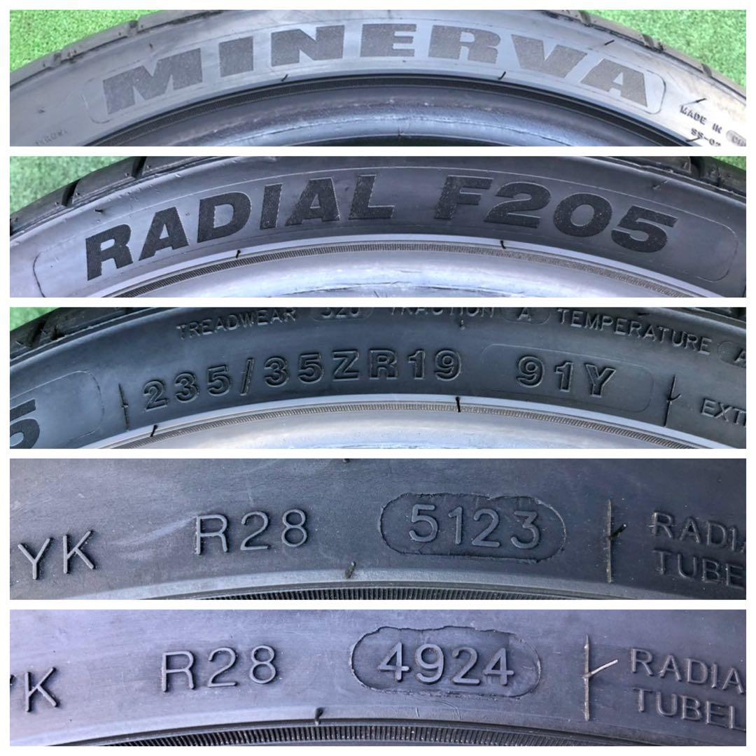 235/35 R19 MINERVA RADIAL F205 ラジアルタイヤ2本
