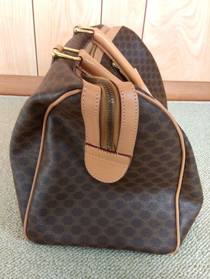 CELINE マカダム柄　ボストンバッグ　※比較的きれいなお品かと思います！