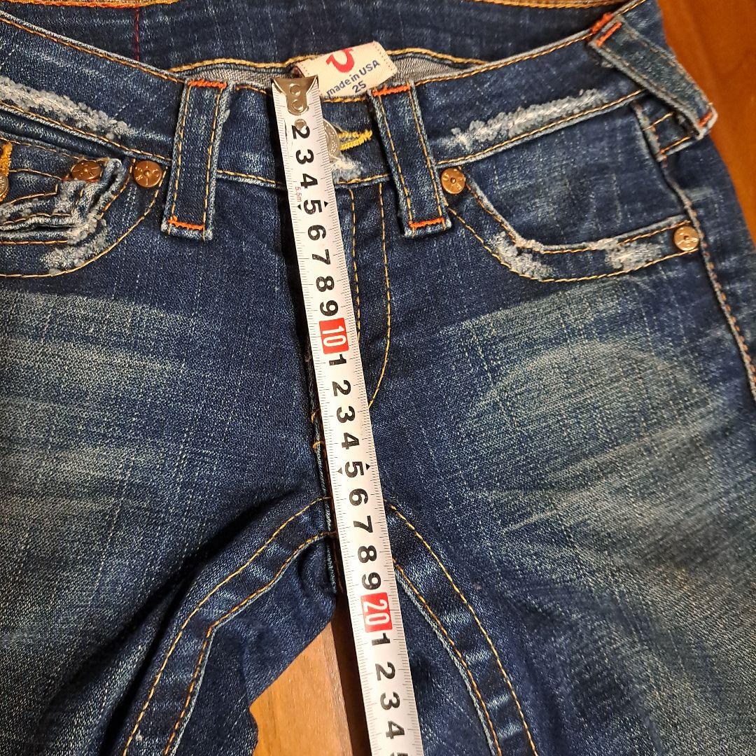 【TRUE RELIGION】アメリカ製25 ブーツカットデニムパンツ