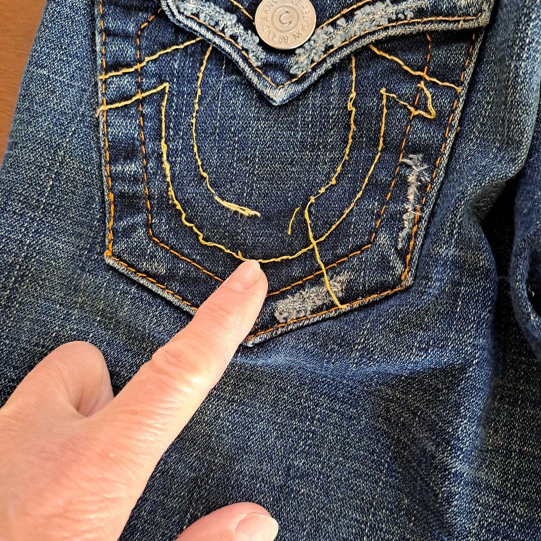 【TRUE RELIGION】アメリカ製25 ブーツカットデニムパンツ