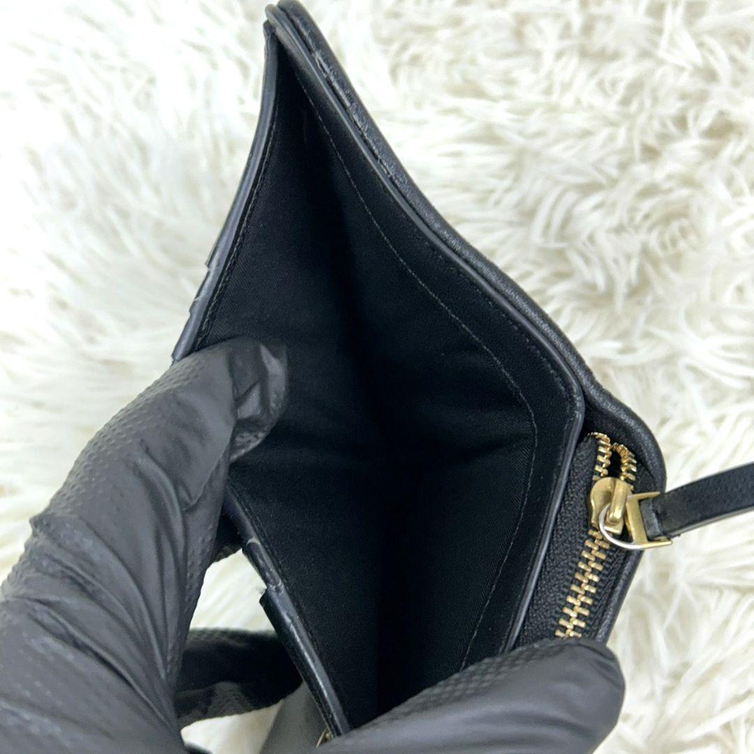 TORY BURCH キルティング　ブラック 二つ折り財布
