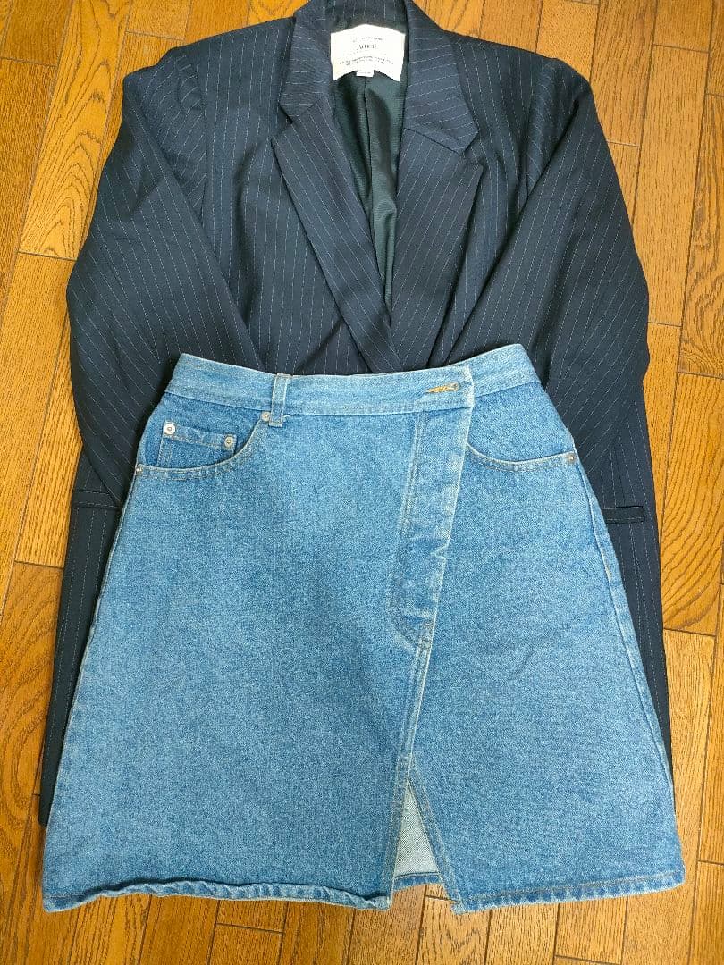 DENIM CORSET COMBINE JACKET　AMERI