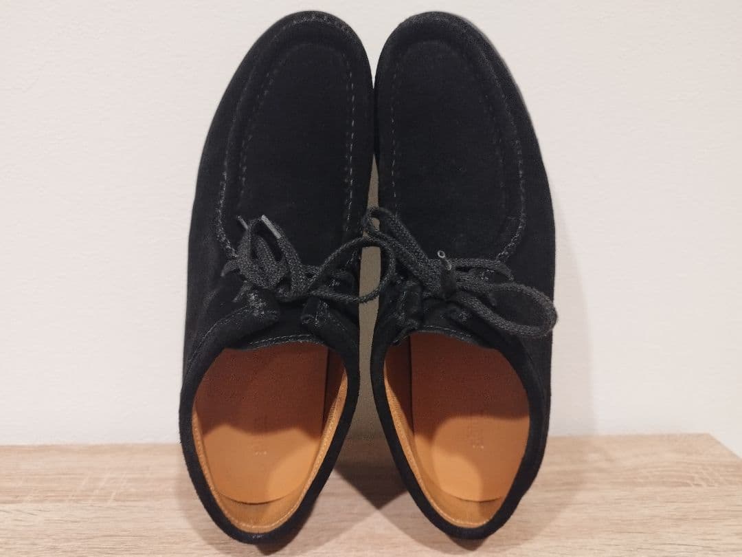 SHIUN BLACK SUEDE MOCCASIN Mサイズ