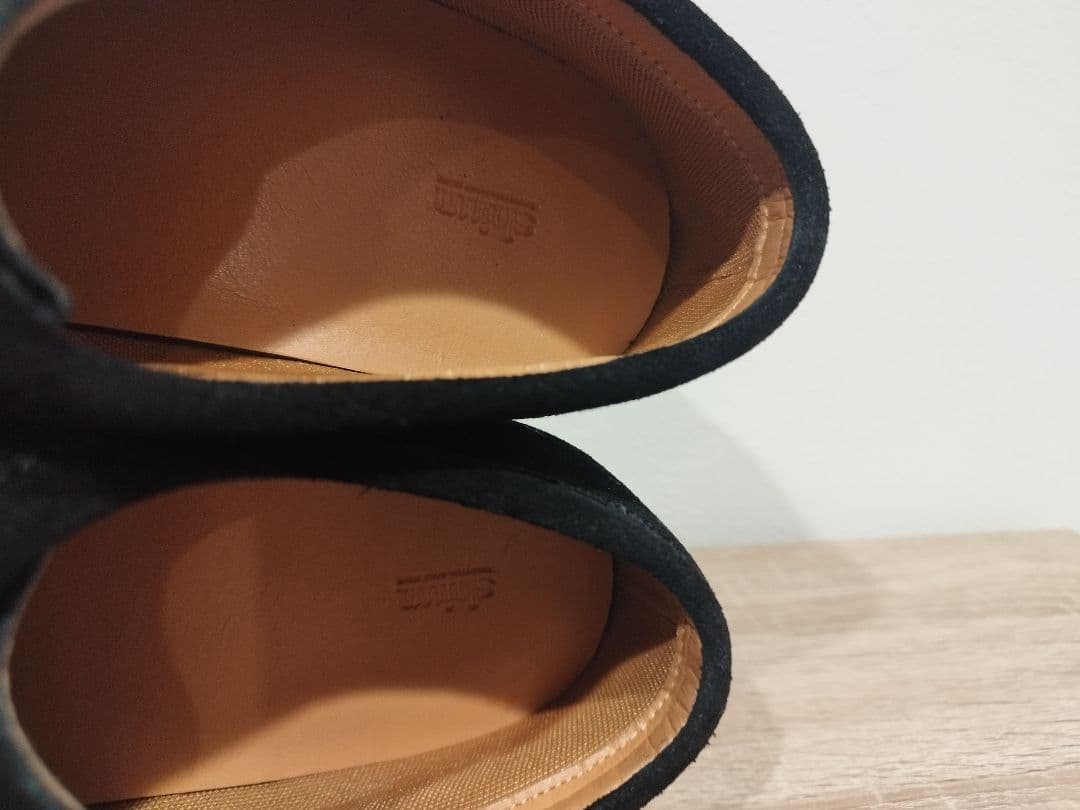 SHIUN BLACK SUEDE MOCCASIN Mサイズ