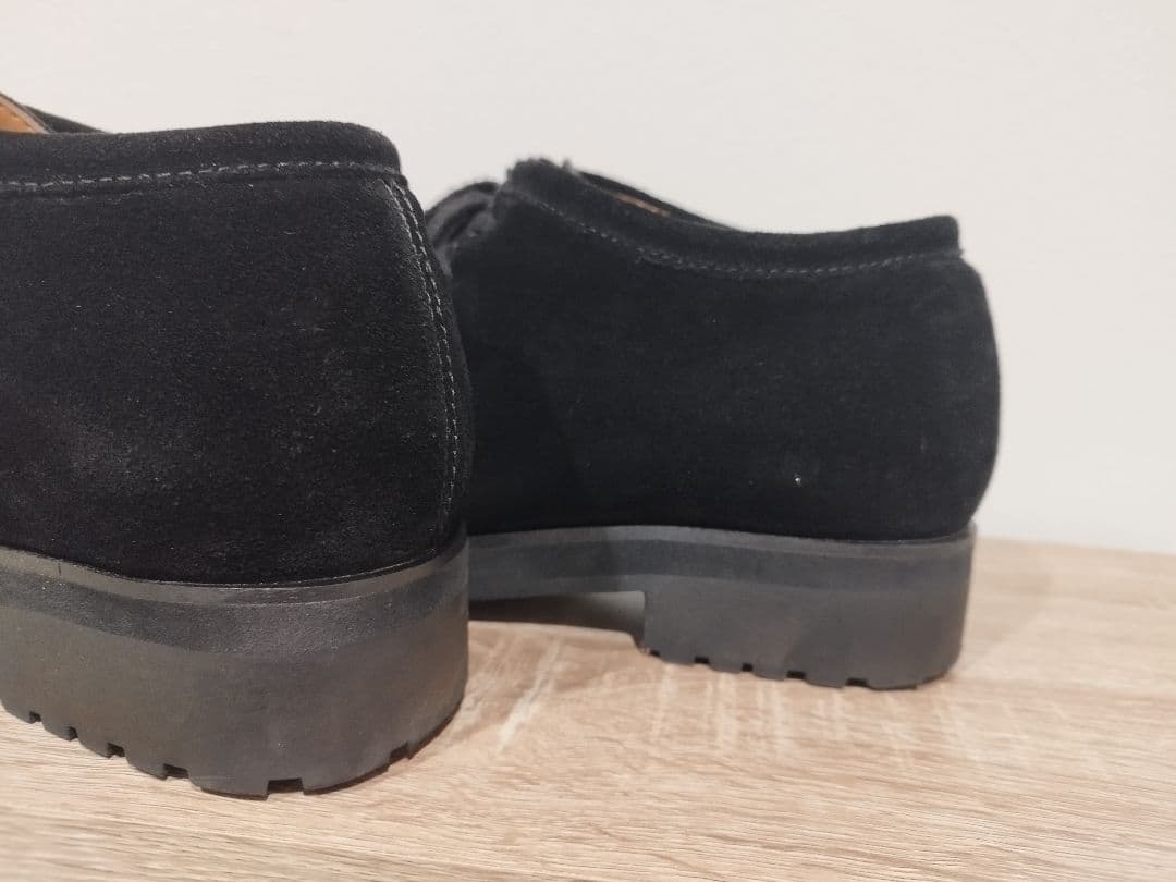 SHIUN BLACK SUEDE MOCCASIN Mサイズ