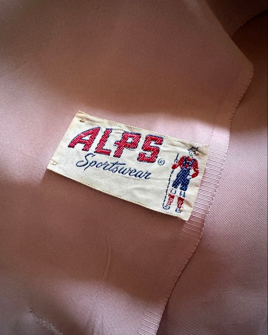 50's 〜60's ALPS Sportswear ピンク　スポーツジャケット